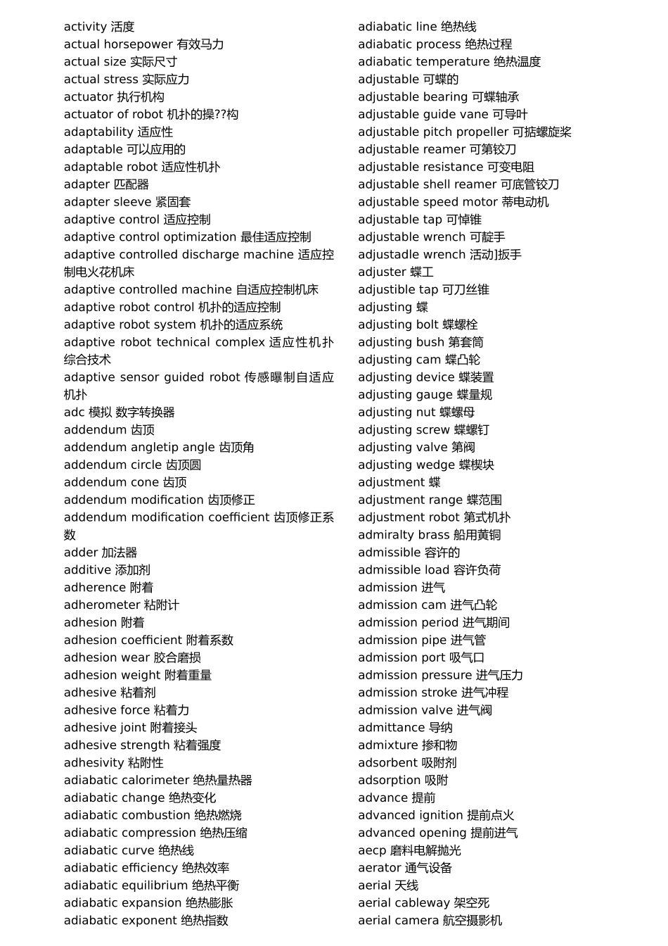 专业机械词汇中英文对照_第3页