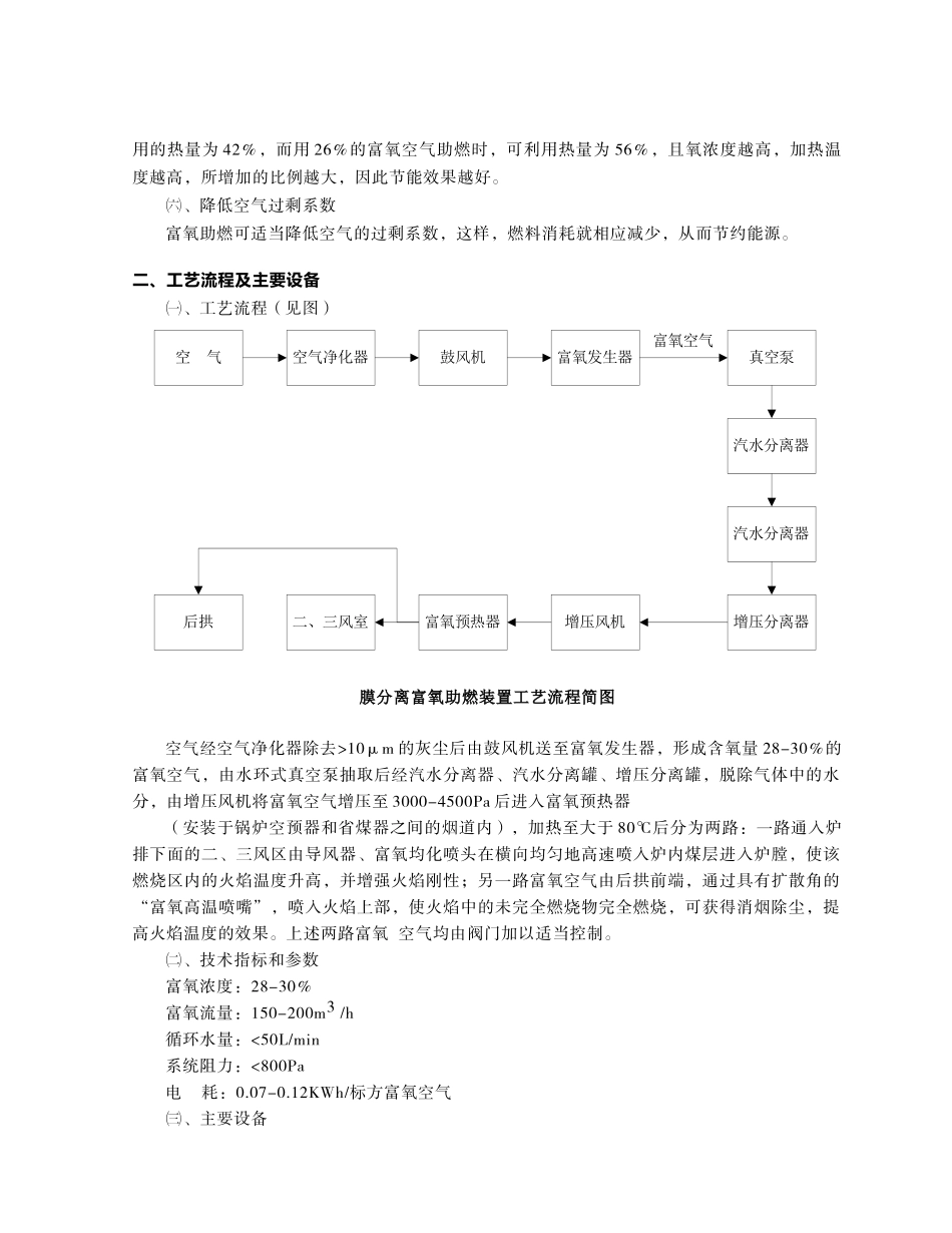 膜分离富氧技术在燃煤锅炉上的应用_第2页