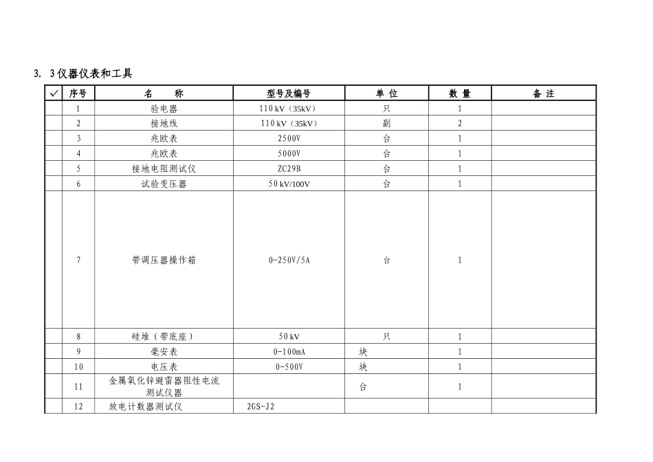 35kv-110kV电缆预试作业指导书_第3页