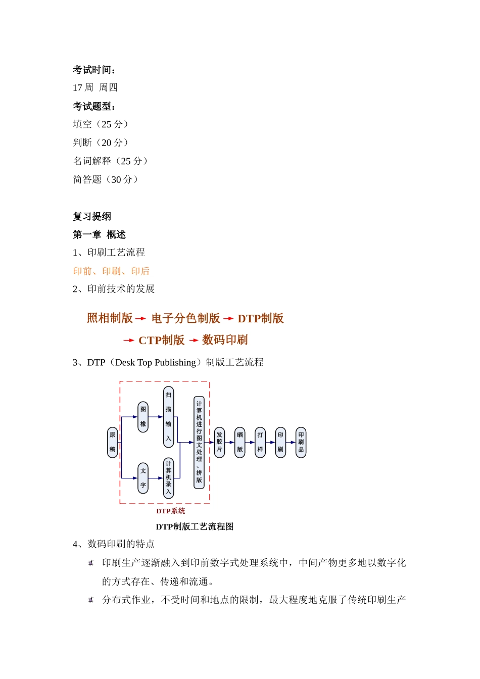 包装印前处理技术复习提纲_第1页