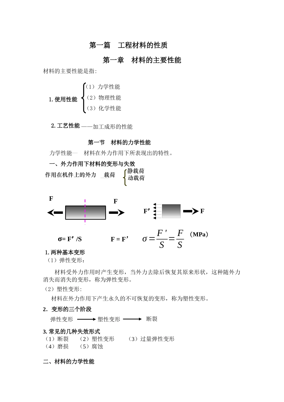 【材料课件】《授课教案》第一篇　工程材料性质_第2页