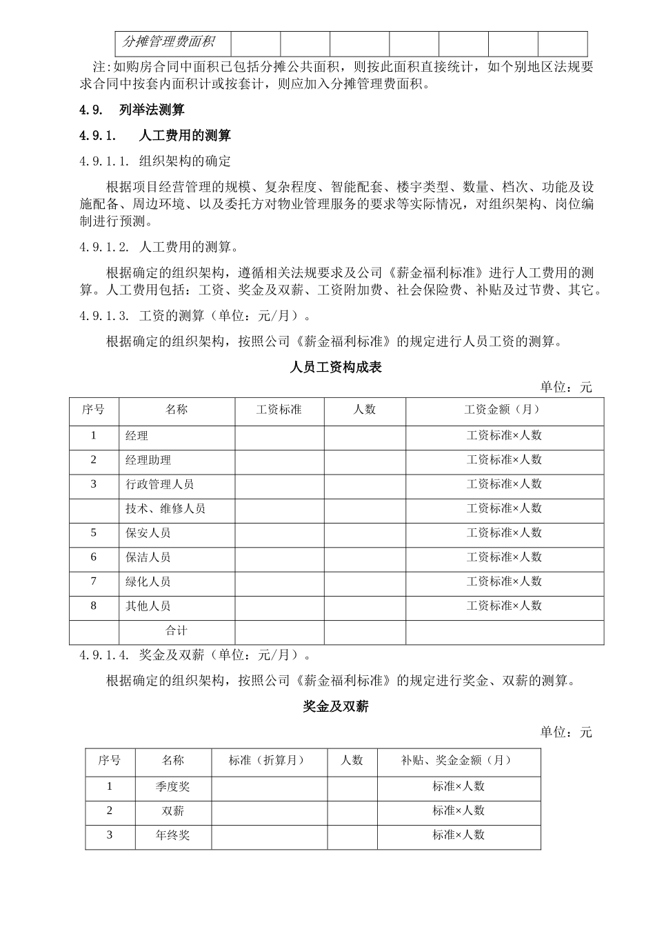 物业管理费测算指引_第2页