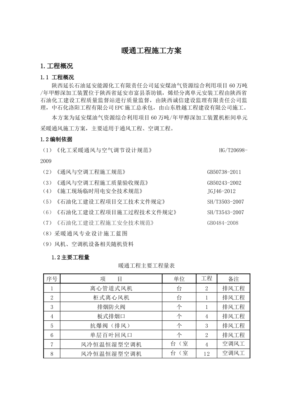 暖通施工组织设计方案培训资料_第3页