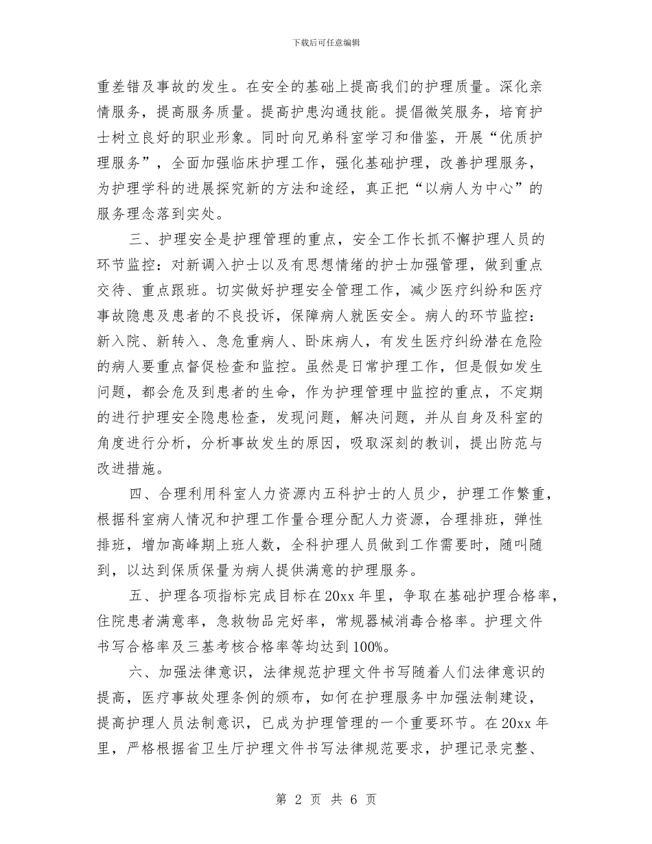 最新经典的护理工作计划范文与最新经典的经济师工作计划汇编_第2页