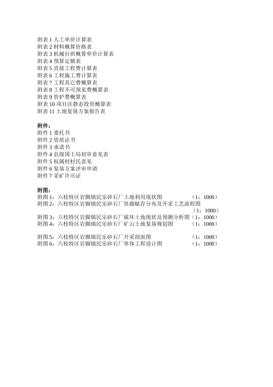 六枝特区岩脚镇民乐砂石厂土地复垦方案报告书_第2页
