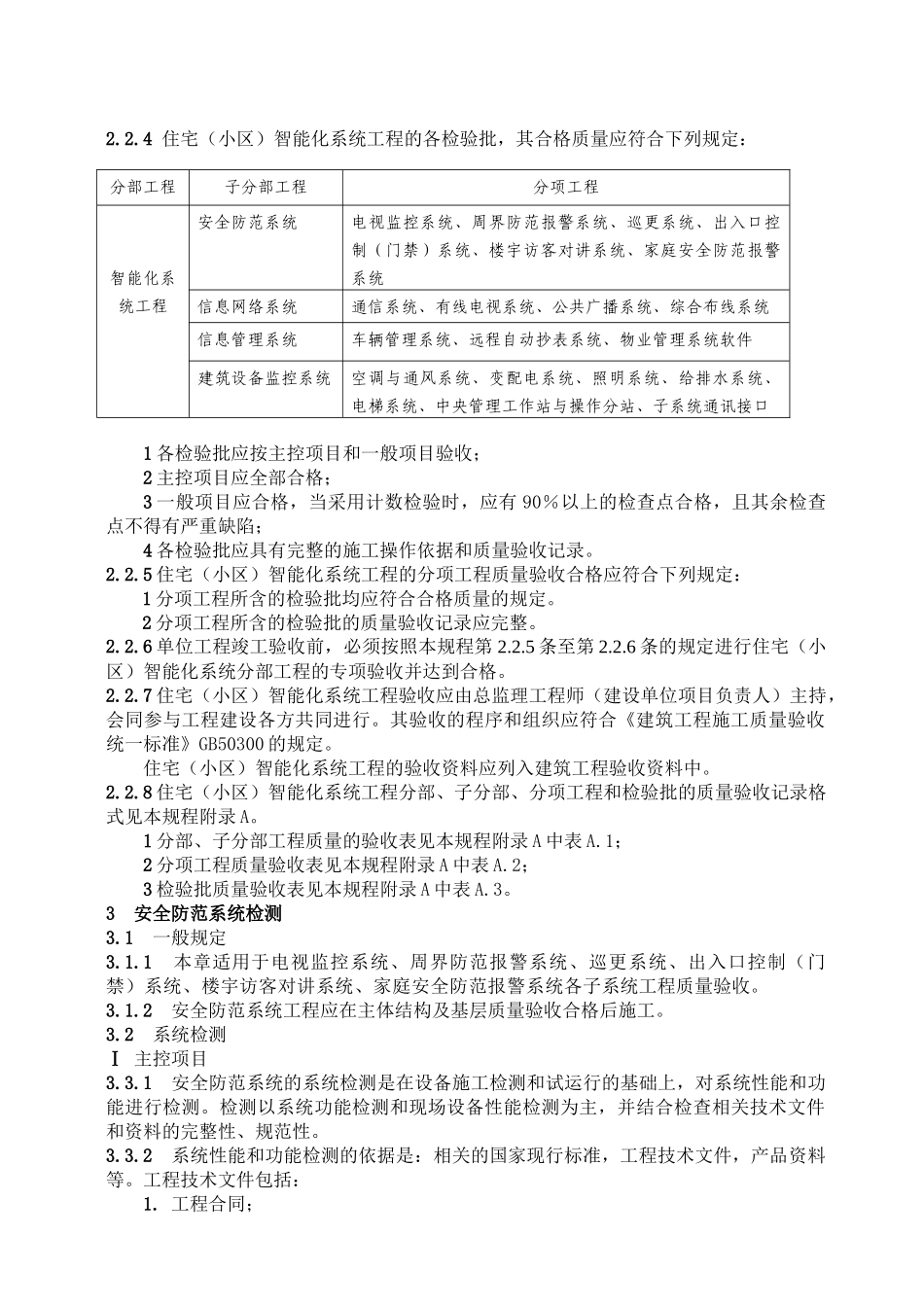 重庆市住宅小区智能化工程验收规程_第3页