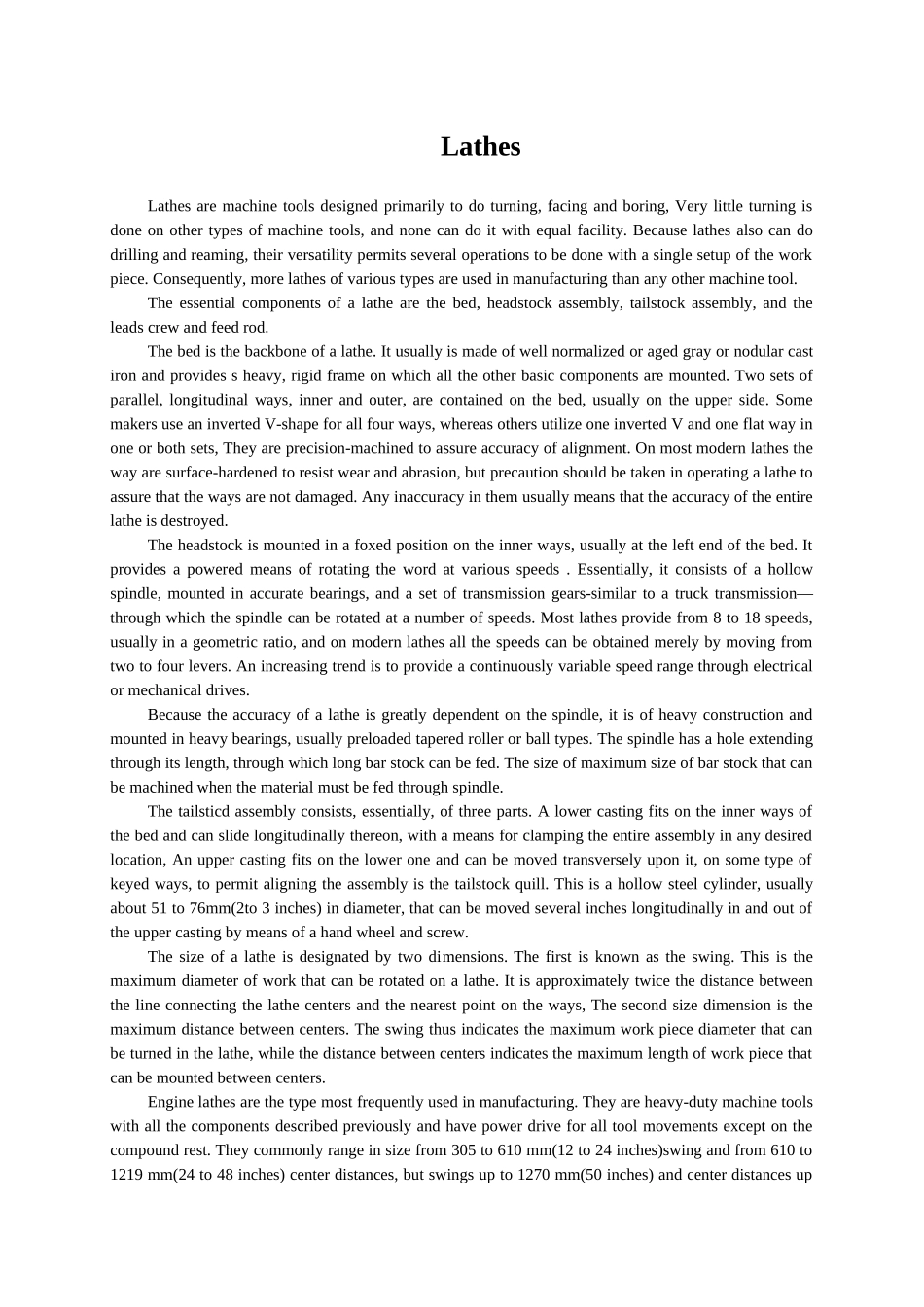 机械类数控车床外文翻译外文文献英文文献车床_第1页