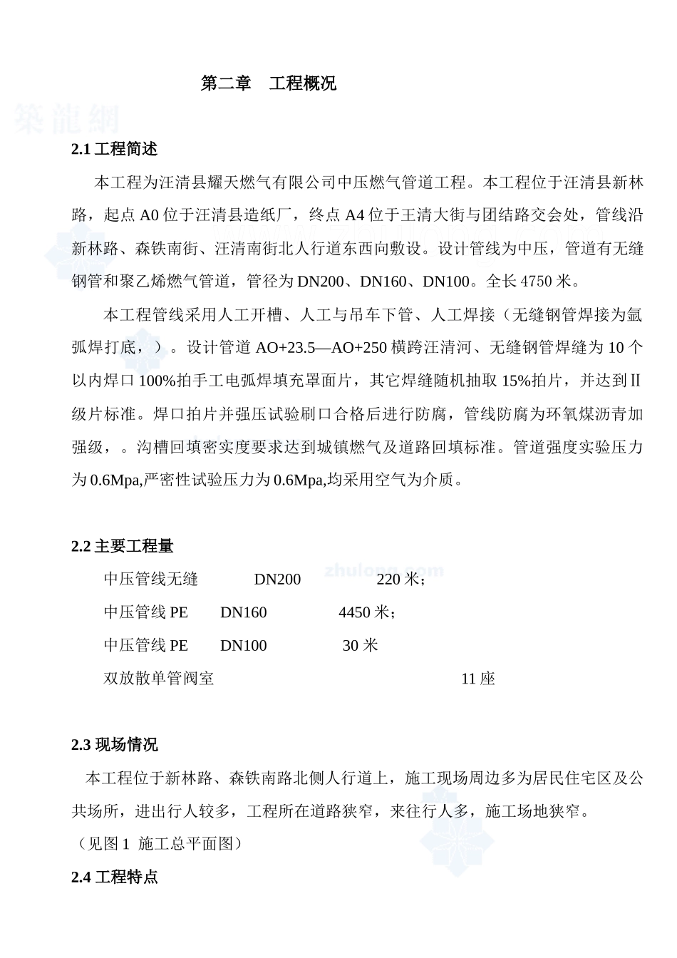 燃气施工组织设计_第2页