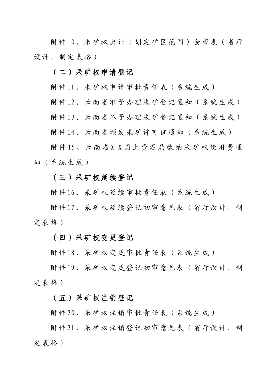 采矿权审批各种表格式样及内容（DOC44页）_第2页