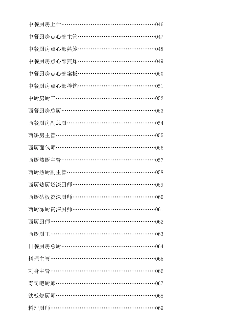 abu_1124_武汉XX酒店物业管理有限公司餐饮部岗位职责_第3页