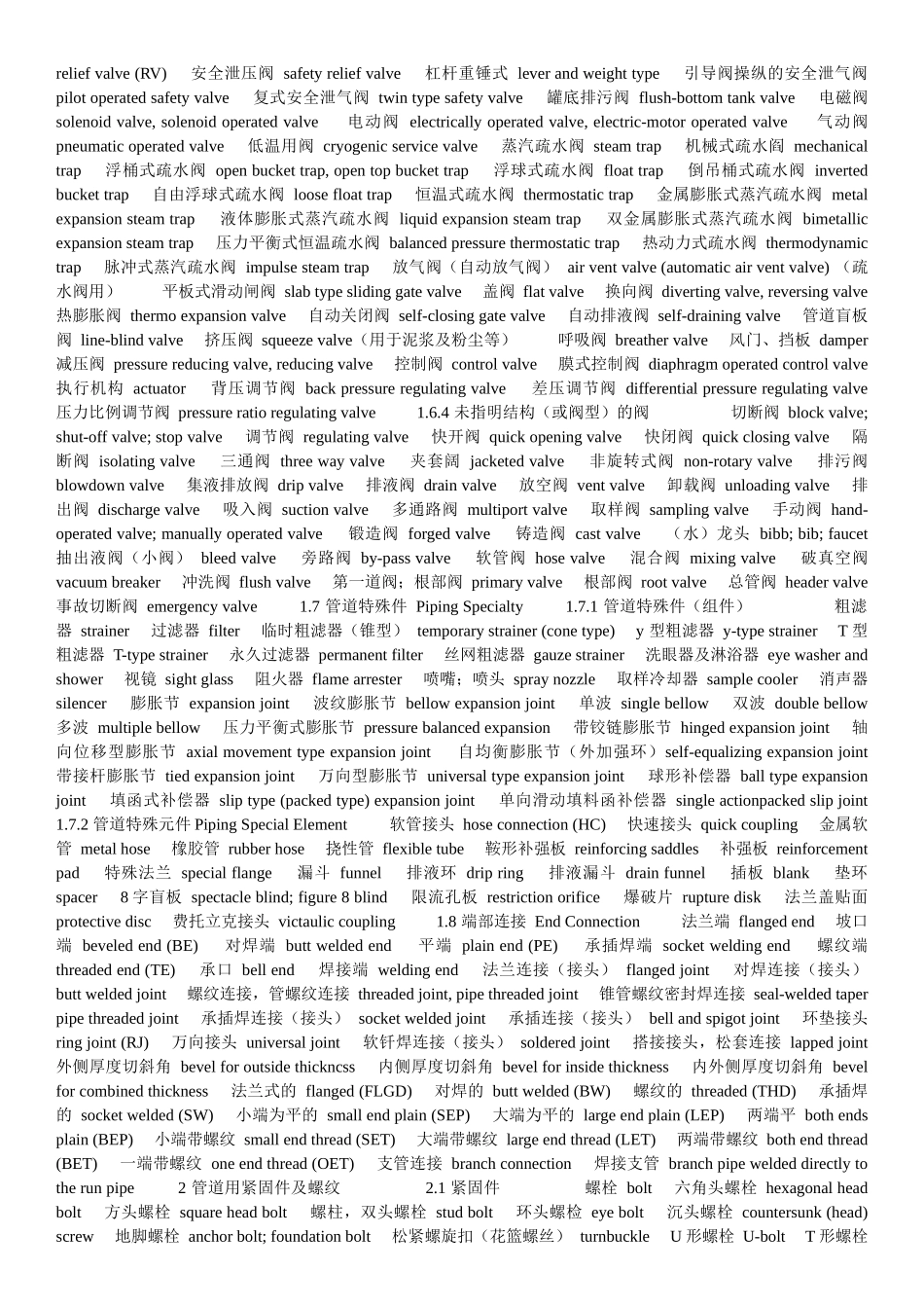 化工管道设计技术词汇大全_第3页