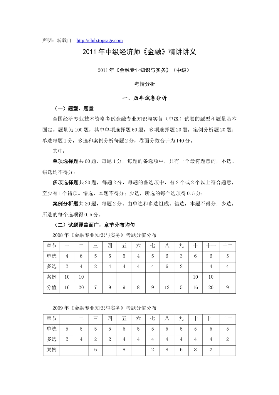 XXXX年中级经济师《金融》精讲讲义1-4章_第1页