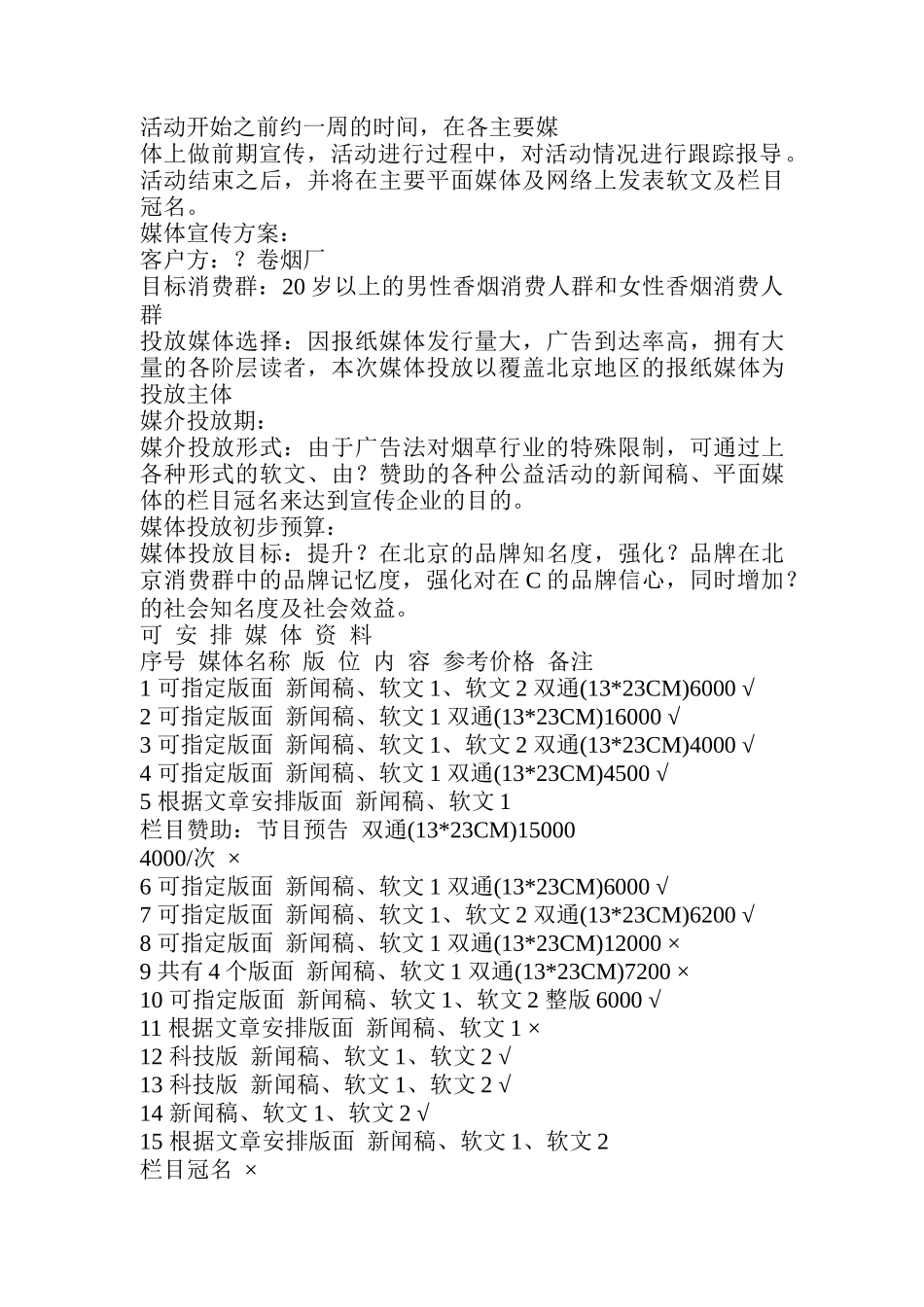 某香烟品牌公关策划建议书_第2页