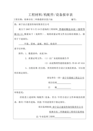 竣工整理工程材料