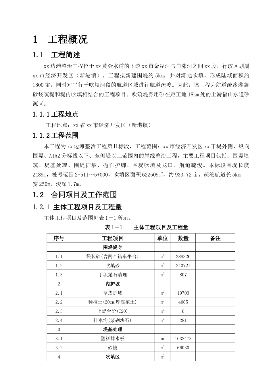 某围堤、疏浚工程施工组织设计_第1页