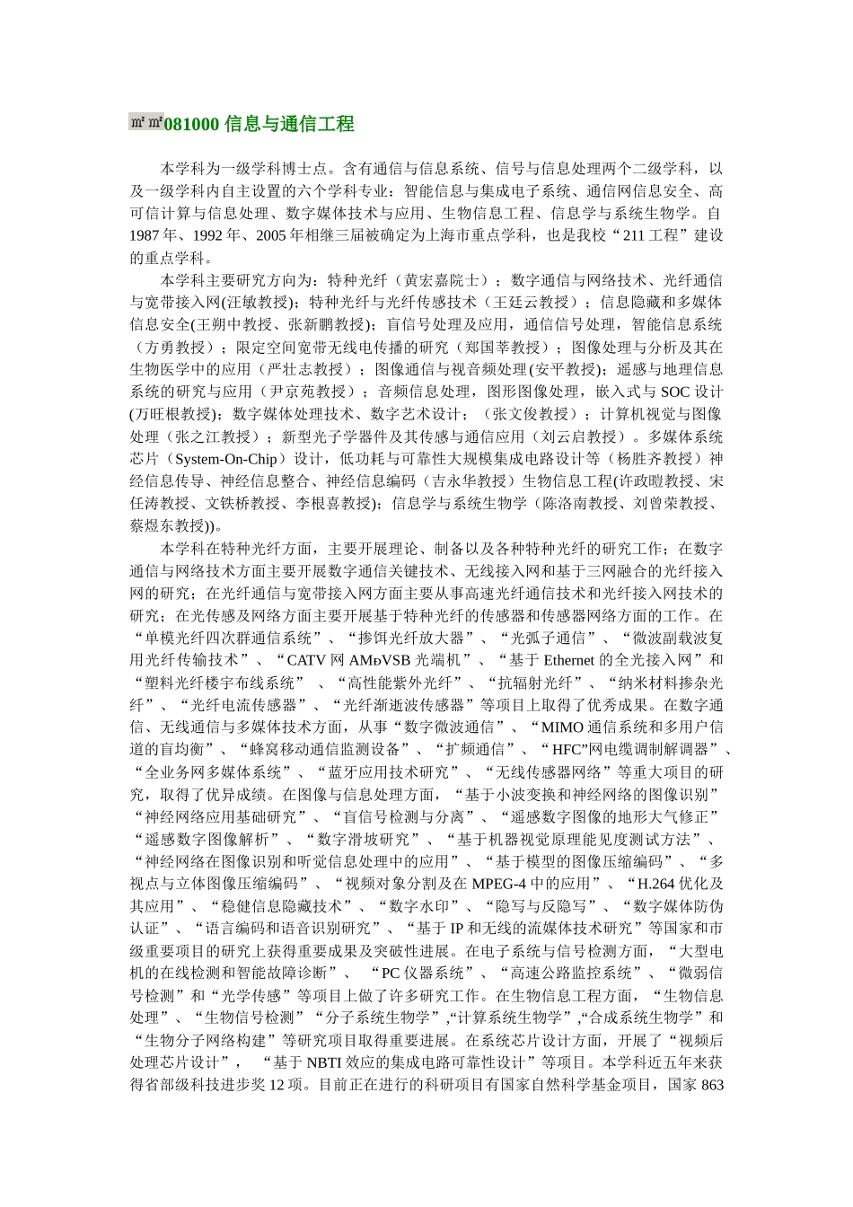 上海大学通信学院导师详情_第1页