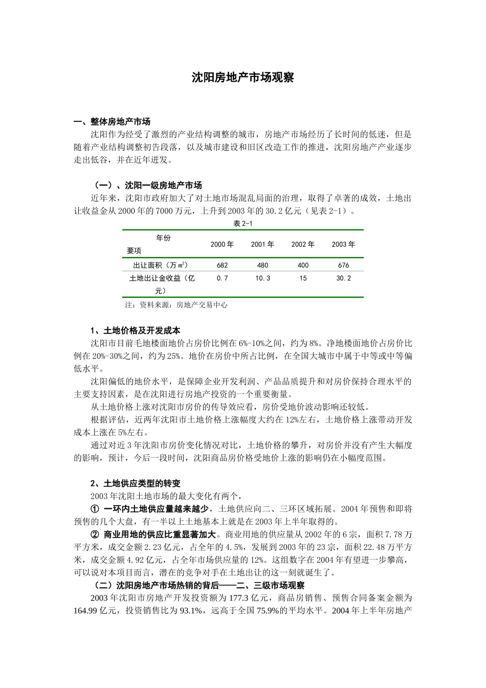 某房地产市场观察_第1页