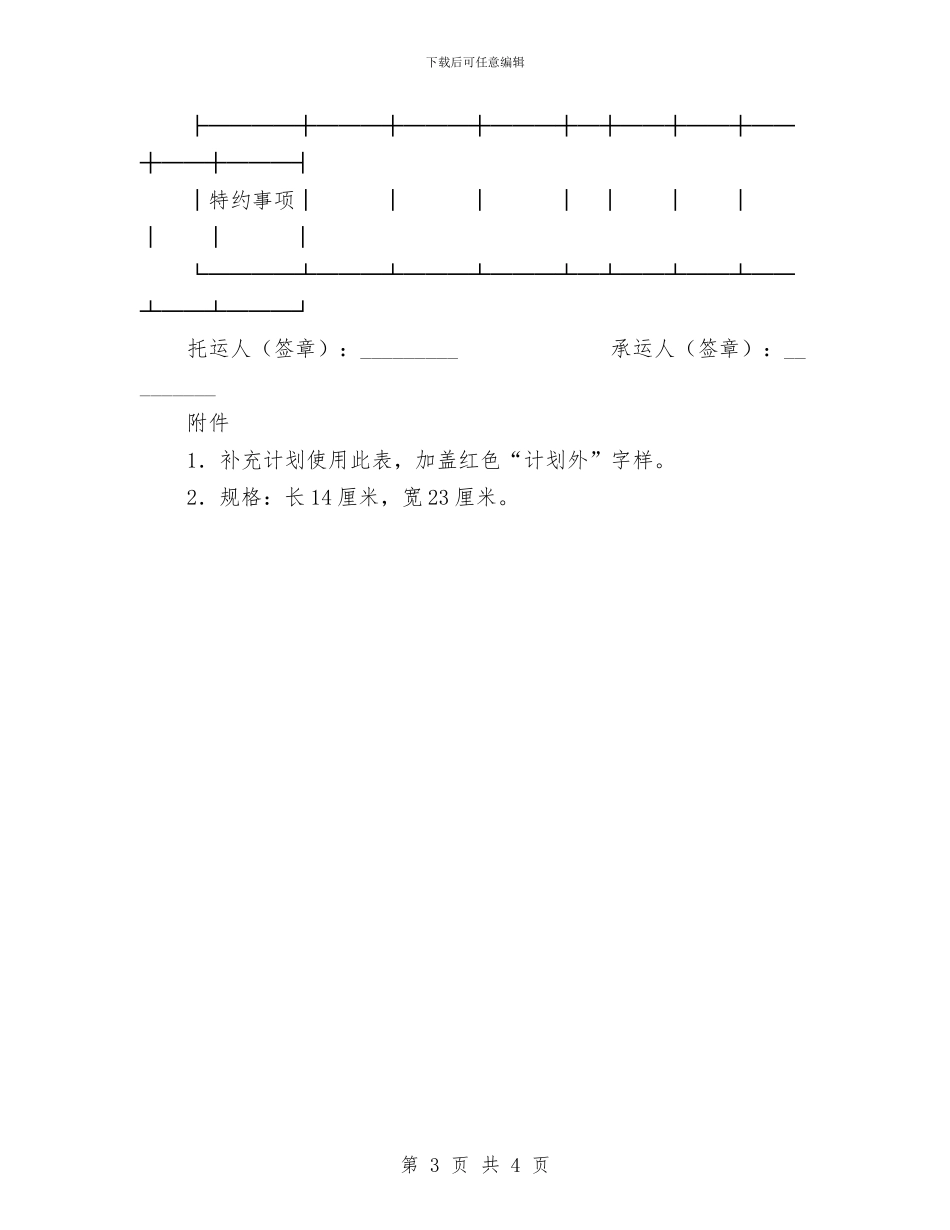 月度水路货物托运计划表与月度采购工作计划样本汇编_第3页