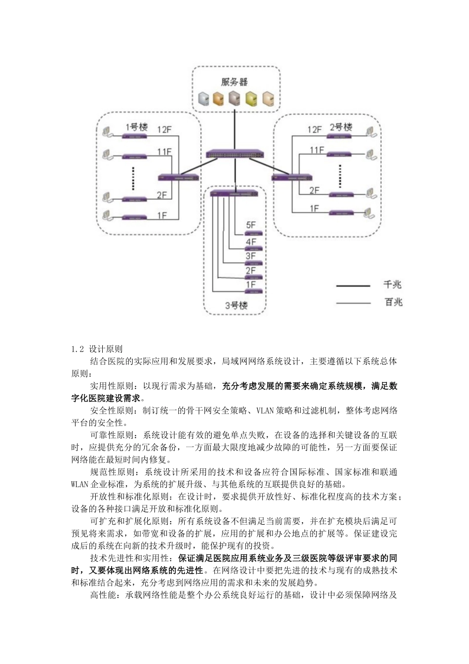 枣矿集团中心医院新院网络设备方案_第2页