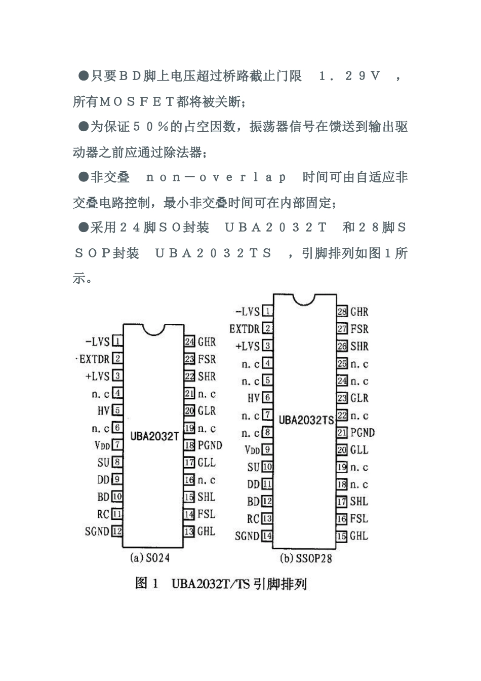 全桥驱动器芯片UBA2032TUBA2032TS_第2页