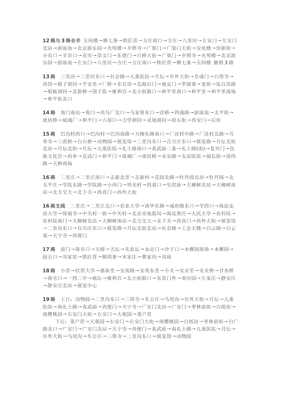 北京公交路线电子版_第2页