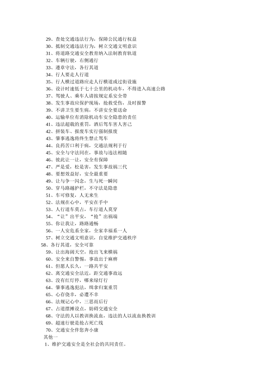 交通安全标语9124465041_第3页
