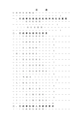 某某大酒店行政事务部管理实务