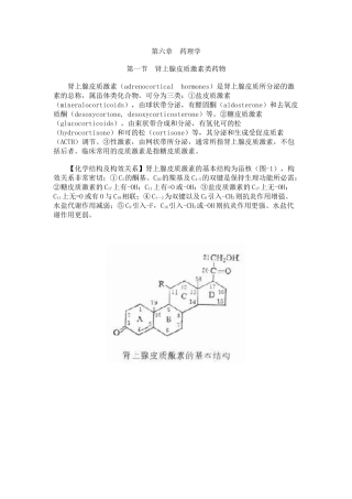 第三十四章肾上腺皮质激素类药物