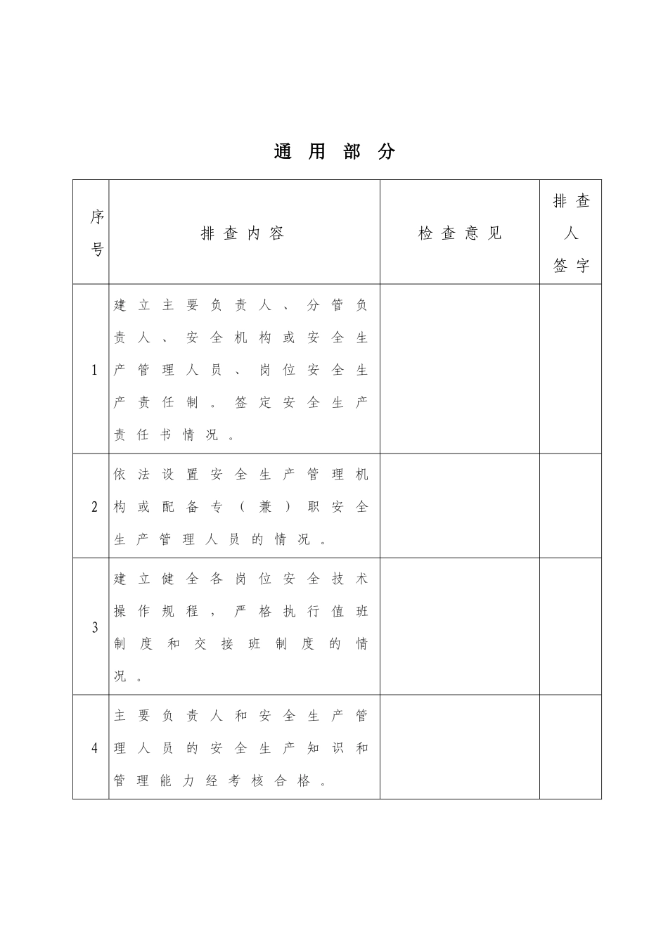 冶金有色及机械制造企业安全隐患排查治理登记表_第2页