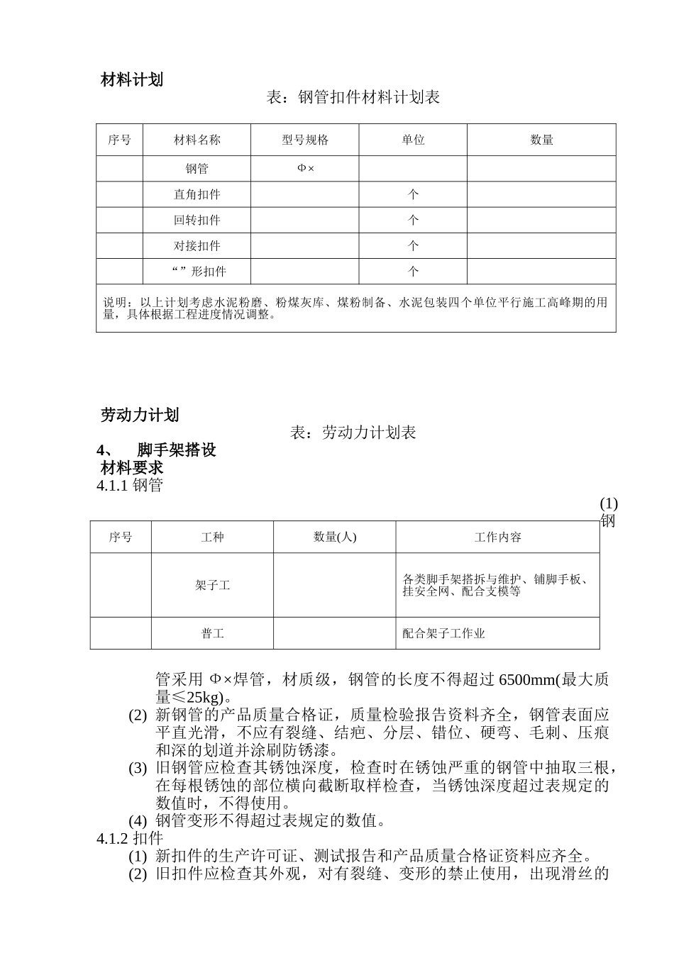 某土建工程钢管脚手架施工组织设计方案(DOC18页)_第3页