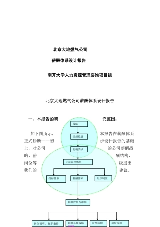 北京大地燃气公司薪酬体系设计报告