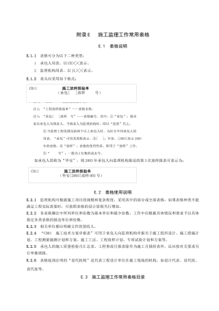 水利工程建设项目施工监理规范(SL288-XXXX)