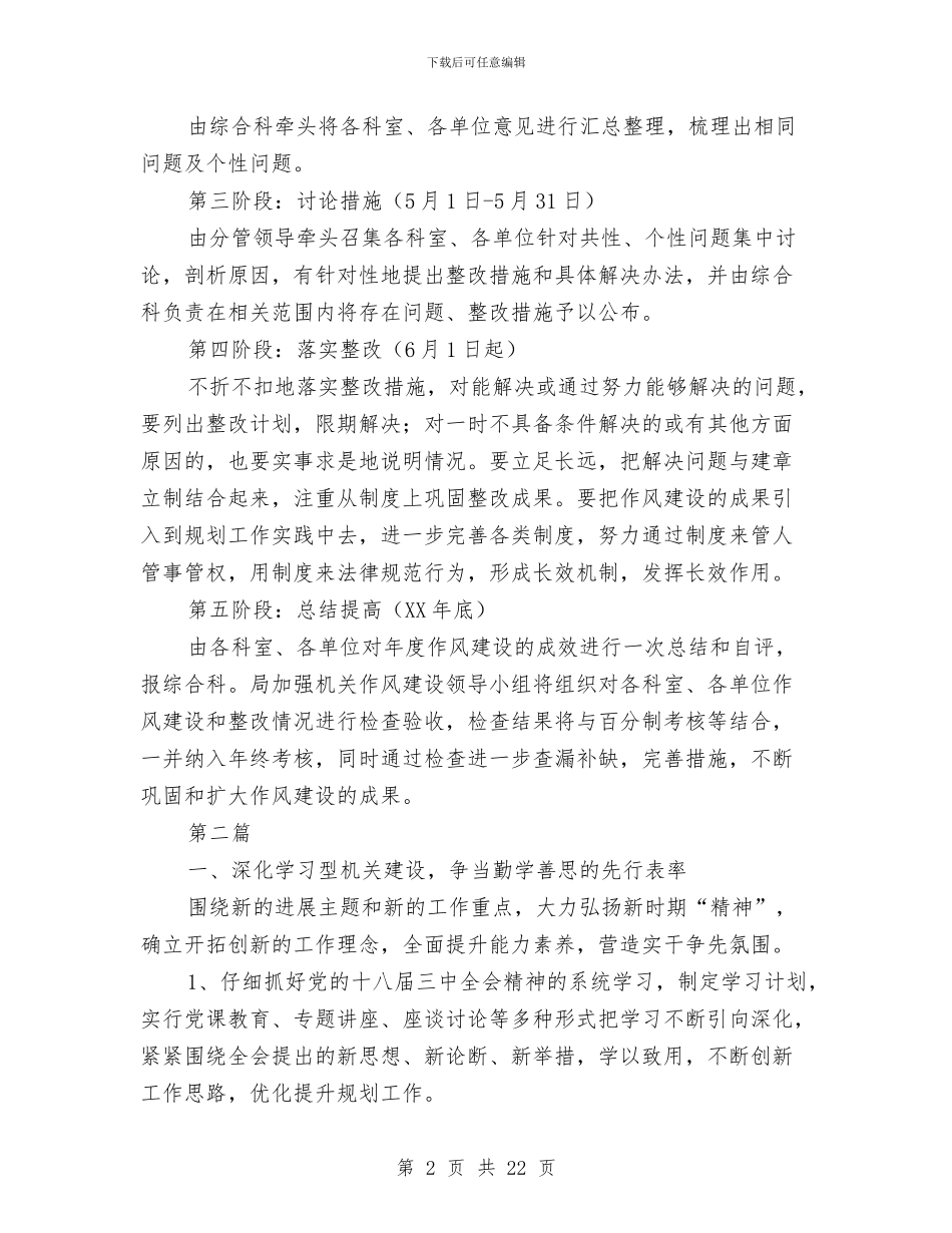 机关作风建设实施意见5篇与机关作风建设工作报告(8篇)汇编_第2页