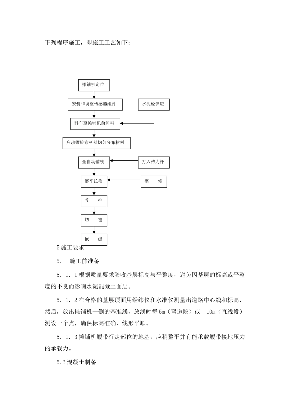 水泥砼路面机械摊铺作业指导书(DOC6页)_第2页