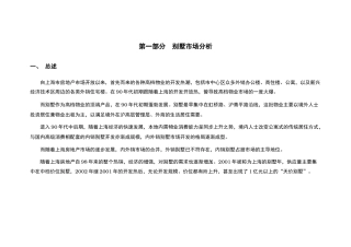 【房地产精品文档】佘山别墅报告