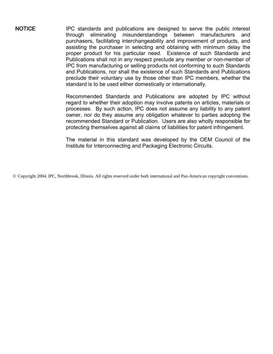 IPC-1710A印刷电线板原始制造商资质认证手册_第2页