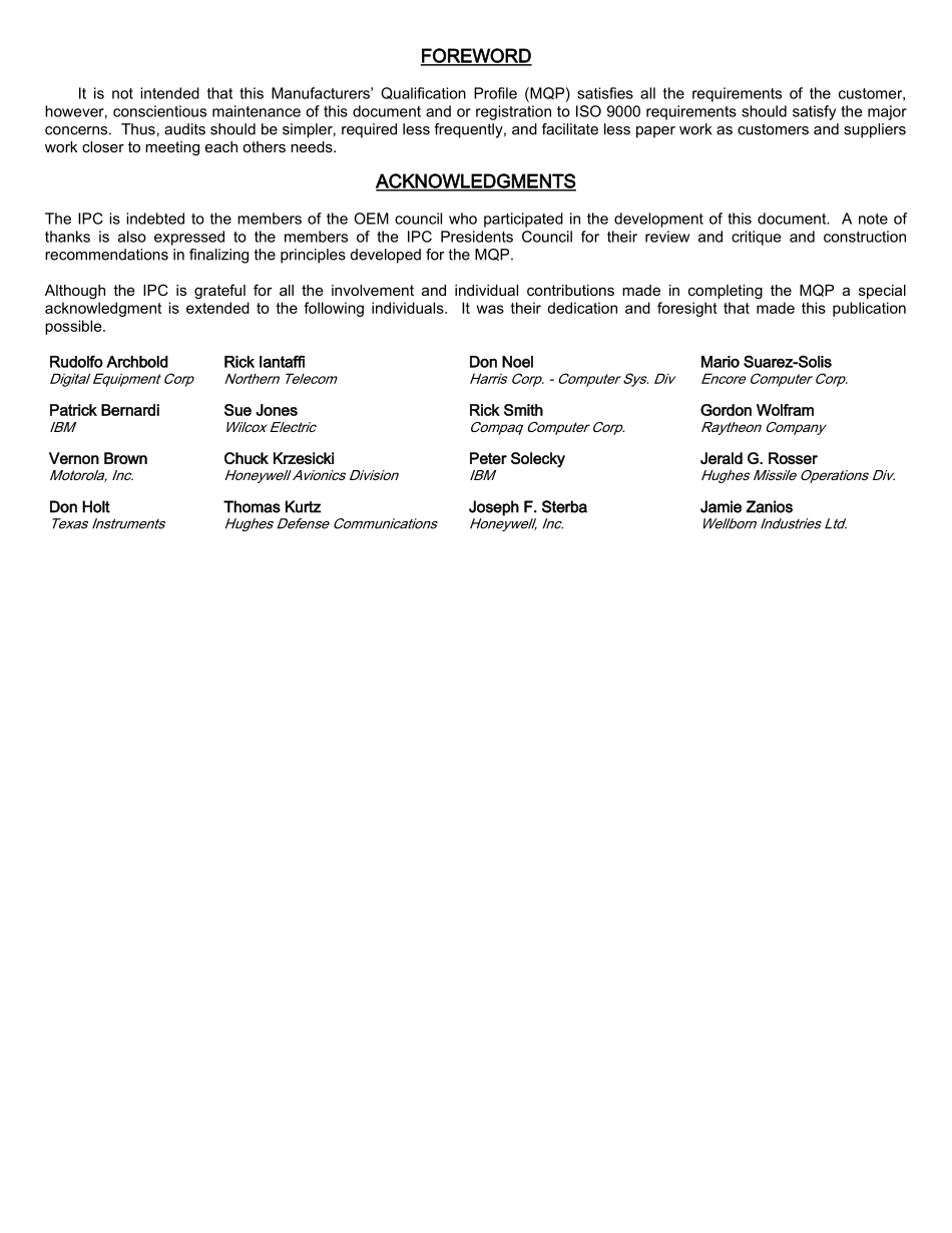 IPC-1710A印刷电线板原始制造商资质认证手册_第3页