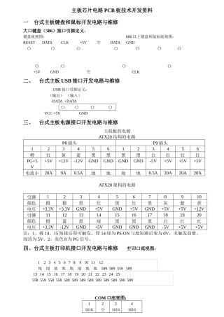 电脑工程师主板芯片级设计技术资料