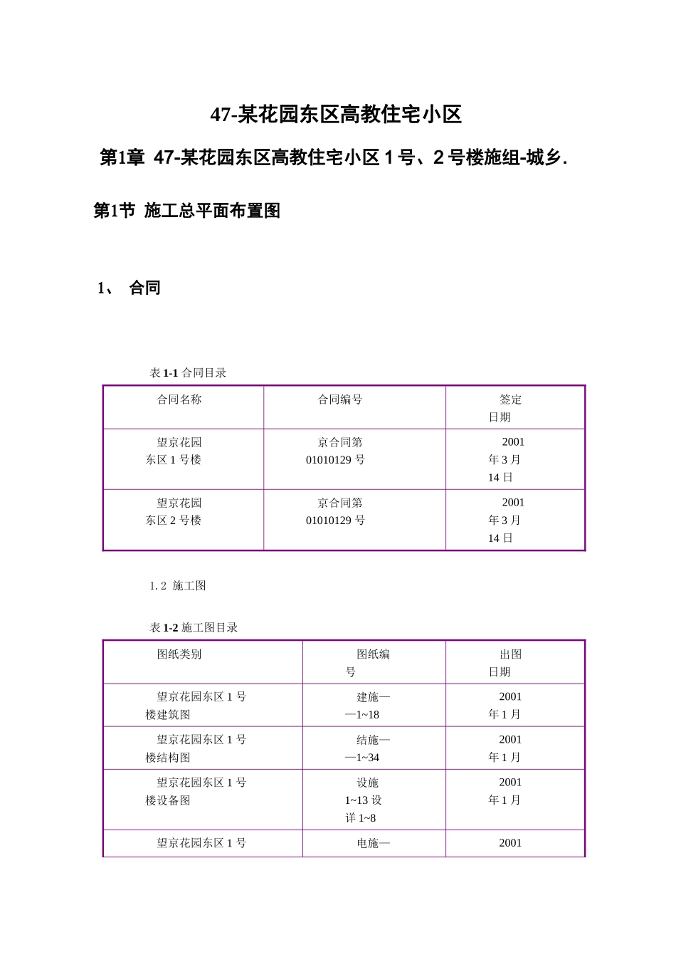 花园东区高教住宅小区工程施工组织设计方案范本_第2页