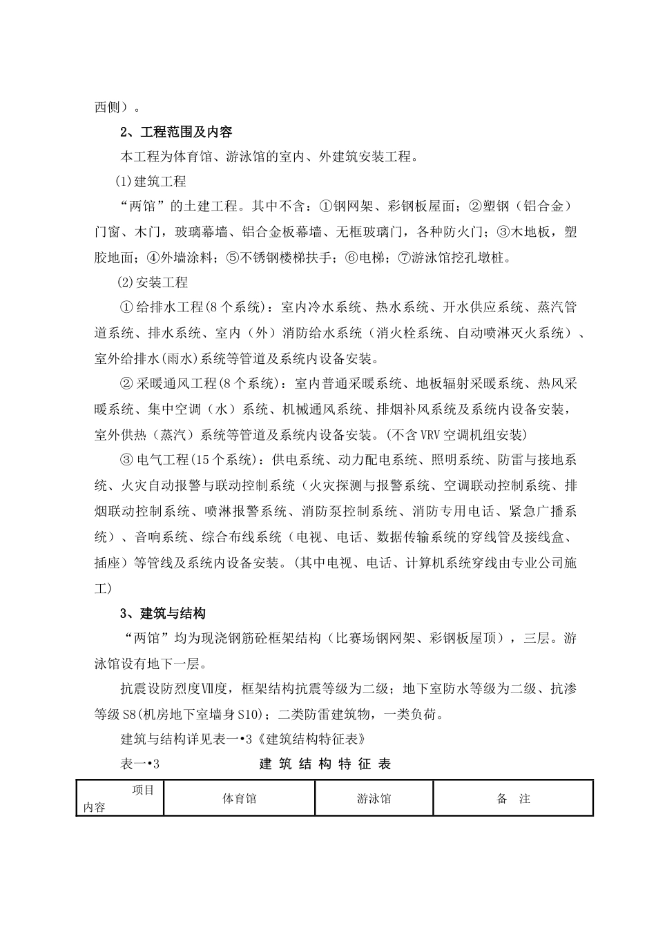 体育馆游泳馆工程施工组织设计_第3页