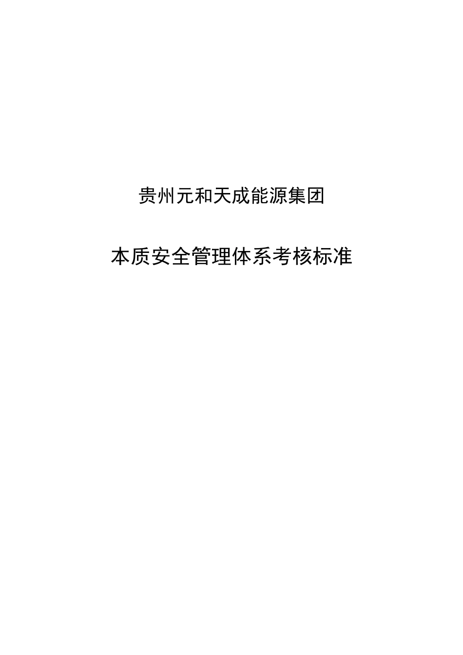 元和天成能源集团煤矿本质安全管理体系考核标准_第2页