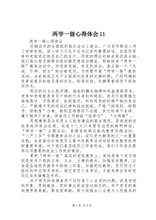 两学一做心得体会11