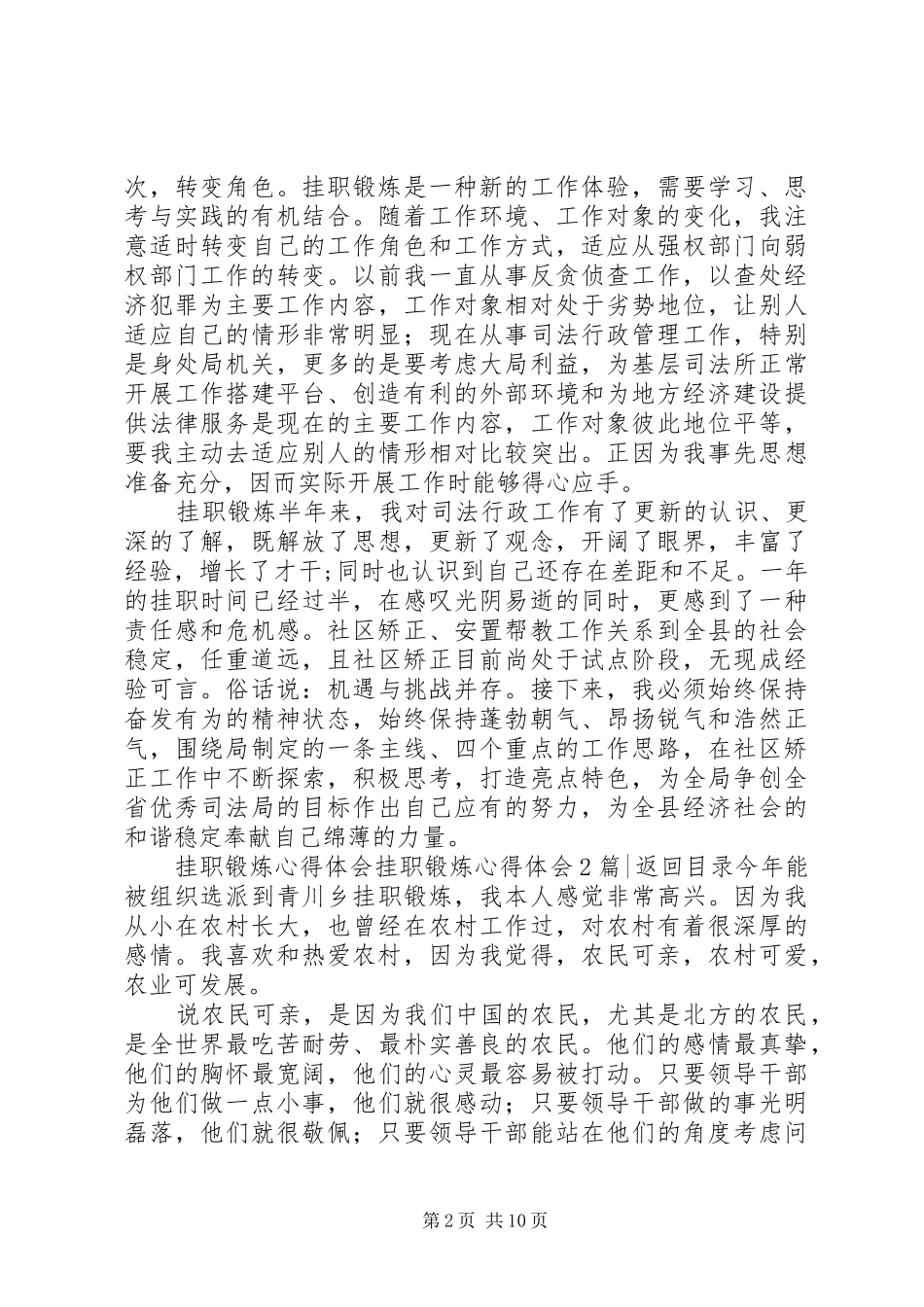 挂职锻炼心得体会4篇_第2页