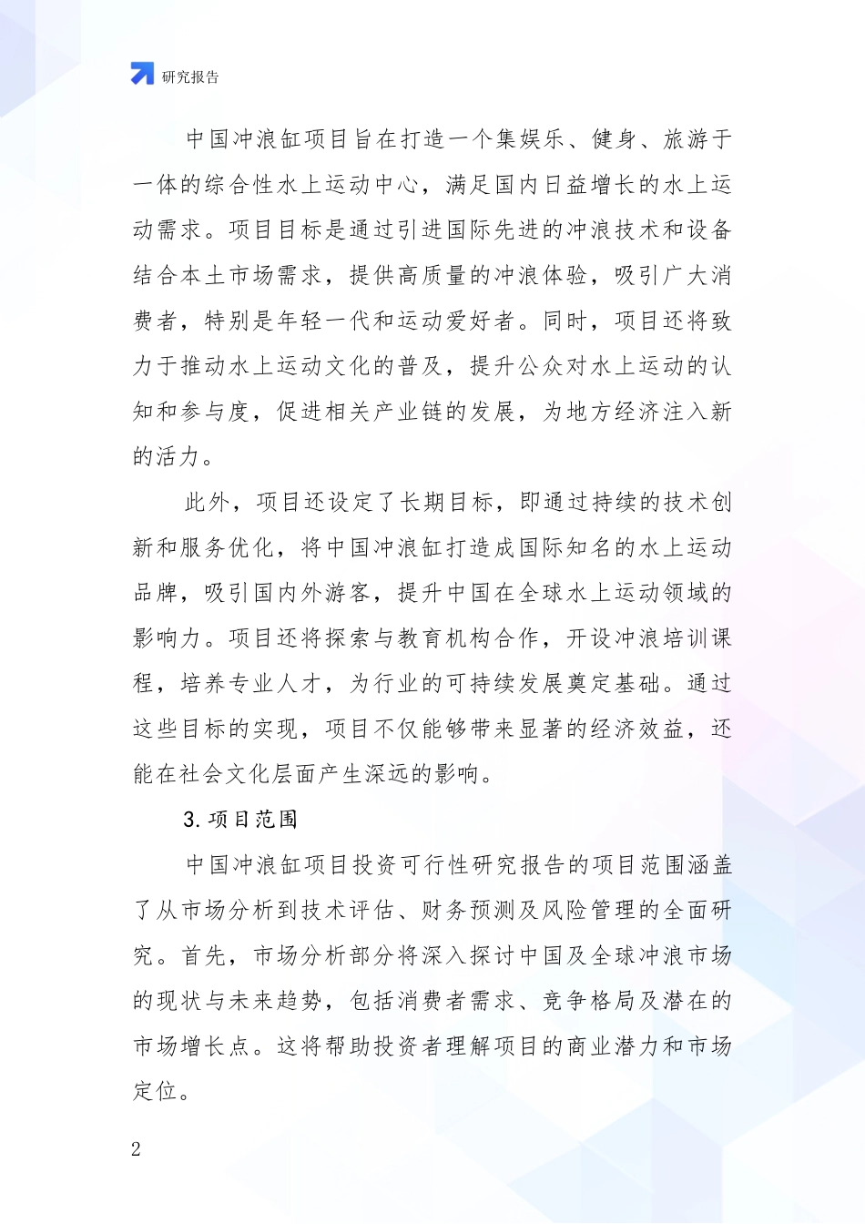 2024-2025年冲浪缸项目市场未来发展分析调研报告_第2页