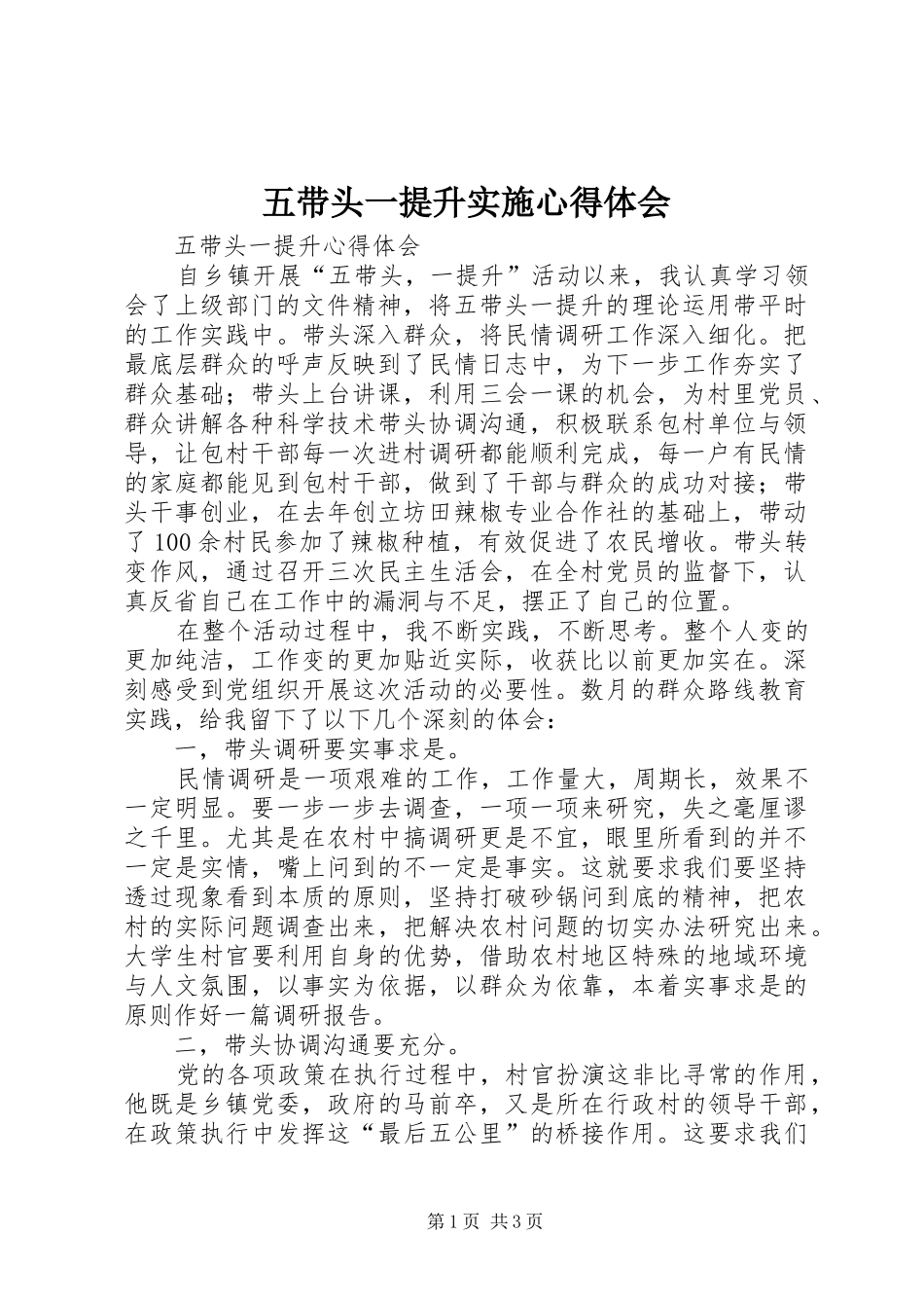 五带头一提升实施心得体会_第1页