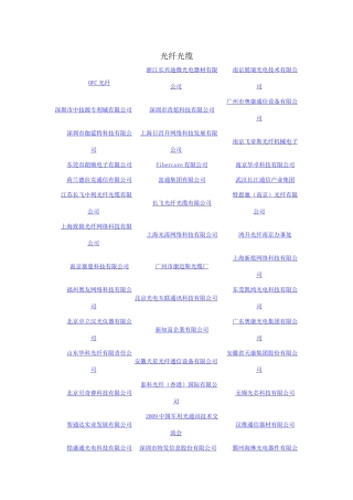 光纤通信公司