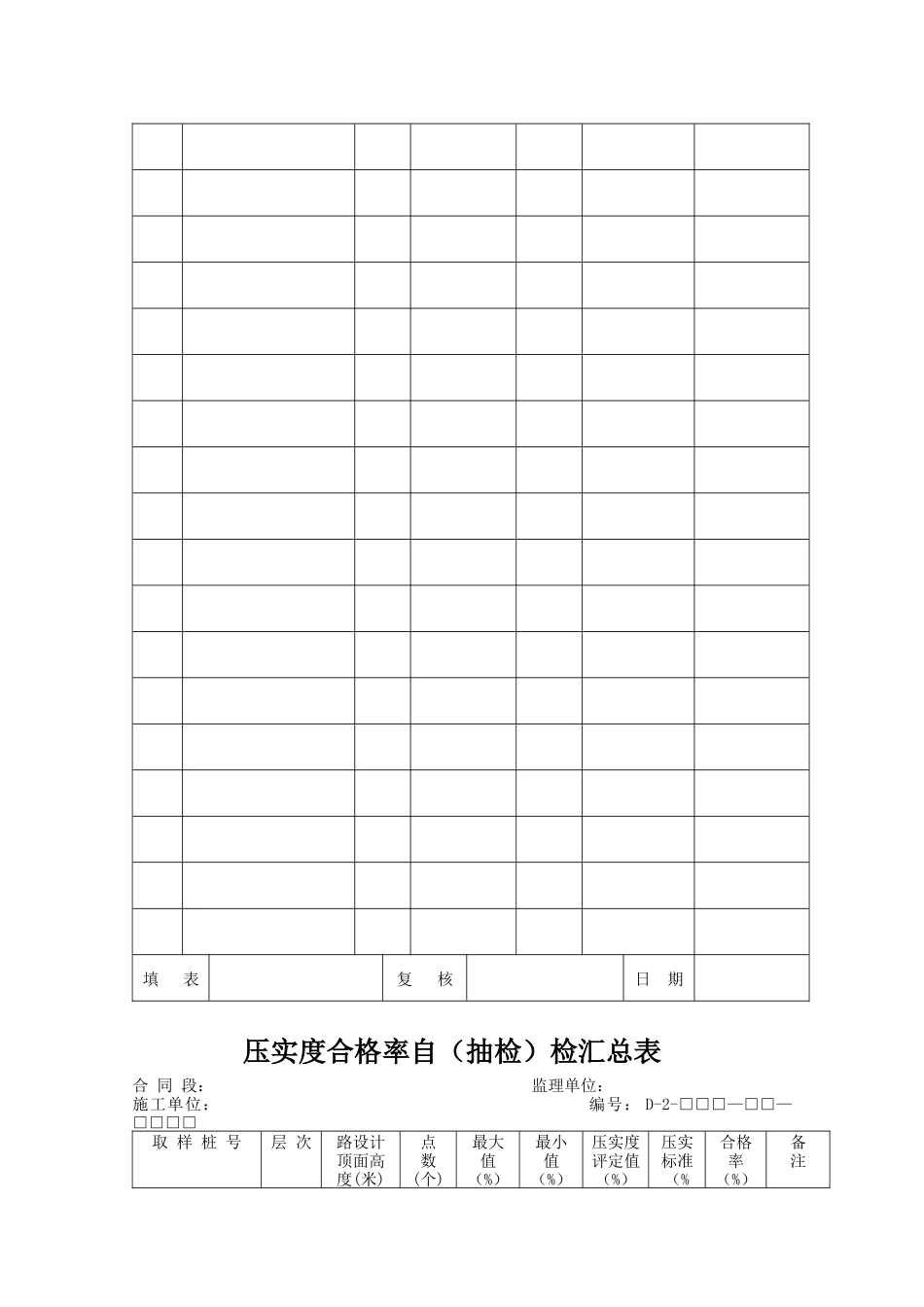 公路工程汇总表格_第3页