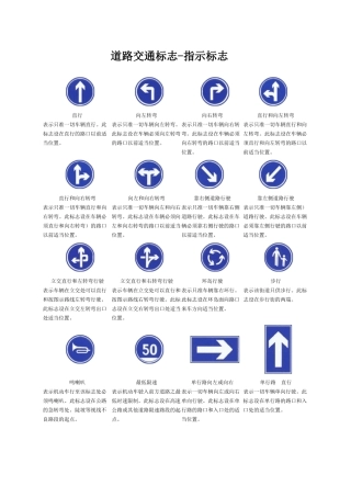 交通标志（DOC36页）