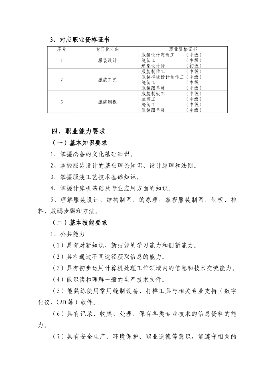 中等职业学校服装设计与工艺专业教学指导方案_第2页