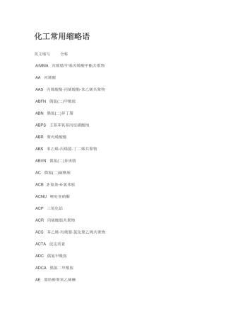 化工常用缩略语515833615